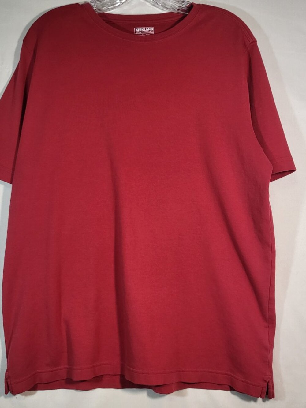 Kirkland Signature Woman's Short Sleeve T Shirt Size Large Red